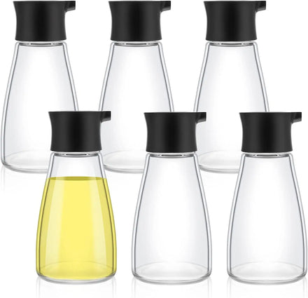5OZ 150ml Soy Sauce Dispenser Qlive Oil Vinegar Bottle Leakproof Cruet Dispenser Set Glass Soy Sauce Container Oil Dispensing