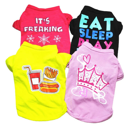 Breathable and Comfortable Dog Clothes Wholesale Summer T-shirts for Dogs