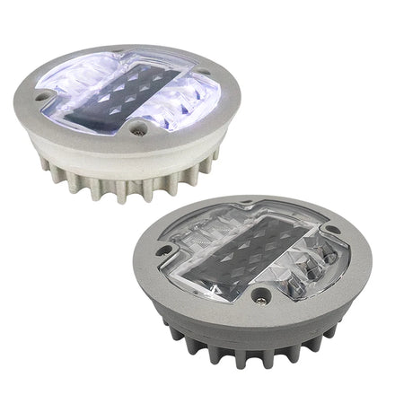 Walkway Gardens Highways Pavement Markers Blue Aluminum Solar Led Road Stud