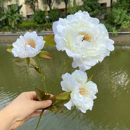 3 Heads Artificial French Peony Flower Wedding Decoration Hanging Artificial Flower for Sale