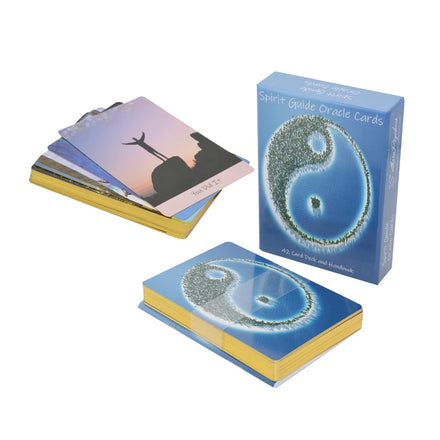 Custom Golden Edge Tarot Cards Printed Design Logo Luxury Oracle Cards With Bell Box and Guidebook