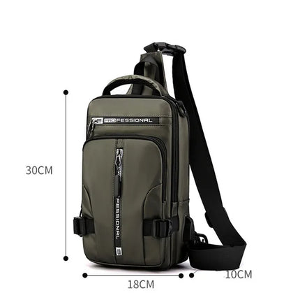 Low MOQ Custom Logo Fanny Pack Men Women Nylon Crossbody Bag Large Sports Waist Bag