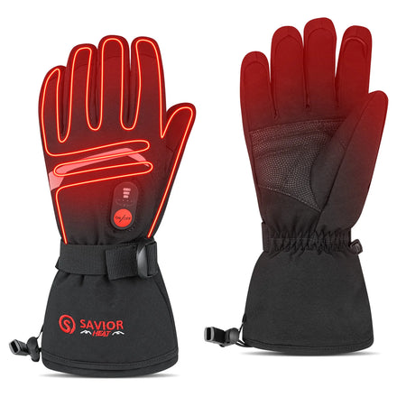 For Men's Skiing Five Finger Lightweight Waterproof Rechargeable Electric Heated Gloves Spandex/Cotton Material for Downhill