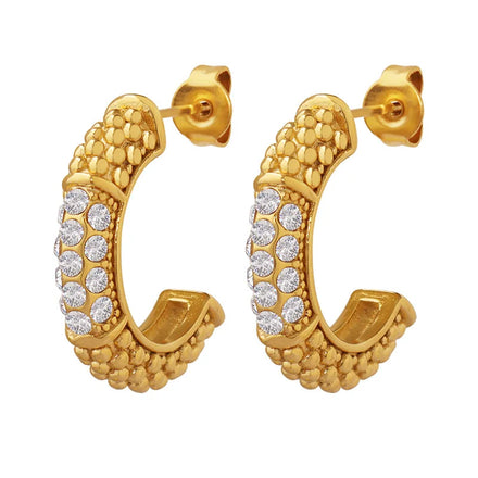 Newest Bijoux Luxe Femme Cz Customize Back Screw Stud Diamond Cubic Micro Pave 3A Pink Hook Zircon Earrings for Women
