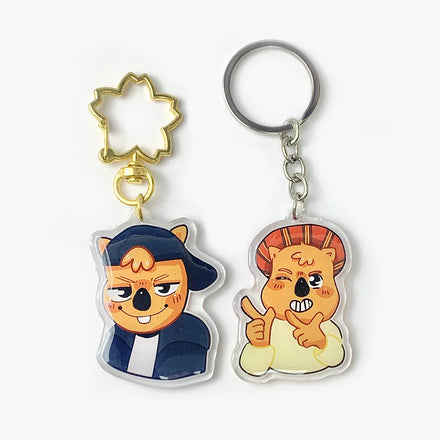 Factory direct sales Free SampleCharms custom acrylic Printed Cute Clear Glitter Epoxy Acrylic Keychain/Acryllic Charms Anime