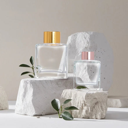100ml 200ml 300ml Large Aromatherapy Storage Container Reed Diffuser Empty square Perfume Glass Bottle