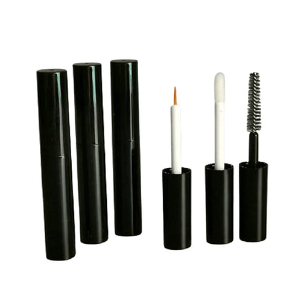 4ml Lip Gloss Tubes Black Eyelash Growth Eyeliner Liquid Glue Bottle Private Logo Empty DIY Packaging Mascara Tube with Brush