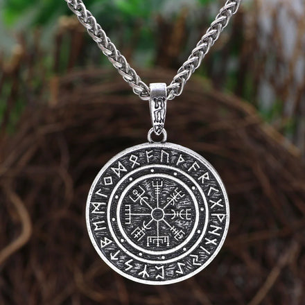 Vintage Stainless Steel Viking Valknut Pendant Necklace PD04 Nordic Odin's Symbol Amulet Jewelry