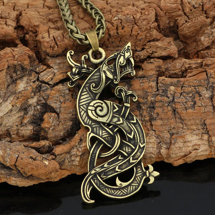 Nordic Viking Celtic Duron Pendant Necklace PD07 Stainless Steel Vintage Norse Mythology Amulet Jewelry for Men