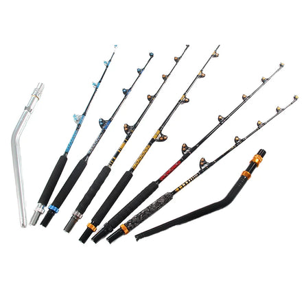 New 5' 6/ 6' / 6' 6 Top Quality Salt Water Heavy Duty Boat Fishing Rod Pole 30lb-130+lbs Custom Big Game Trolling Rod for Tuna