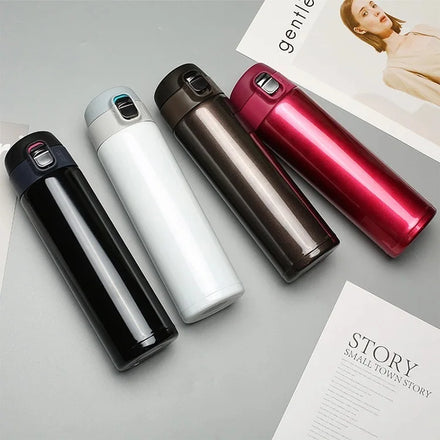 Professional Manufacture 500ml Thermos Tumbler Flasks Cup Bouncing Lid Stainless Steel Vacuum Insulated Water Bottle