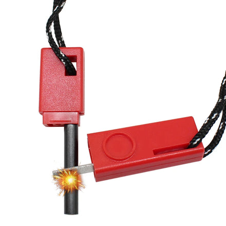 Survival Outdoor Camping Hiking and Backpacking Tool Steel Strikers Fire Starter Stick for Magnesium Fire Starting