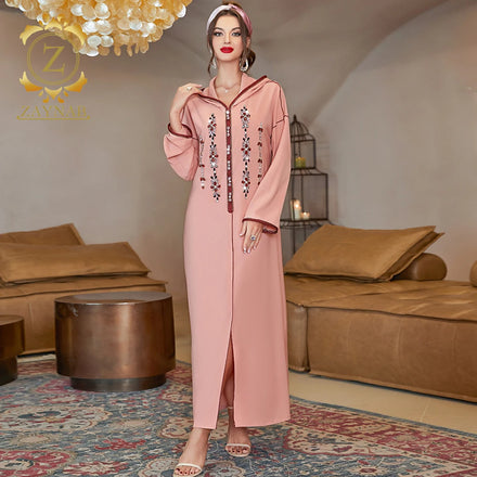 Zaynab Wholesale Egyptian Abaya Open Kimono Sell Korea Fabric Dubai Muslim Turkey Dress Jalabiya for Women