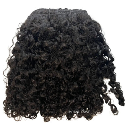 VMAE Unprocessed 100% Indian Virgin Hair Natural Color Afro Kinky Curly a Clip in Human Hair Extensions