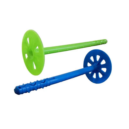 Custom Insulation Fixing Fastener Nails Plastic Screw Anchor TiCN Finish ISO Standard PE/PP Material 1.5KN Capacity for Building