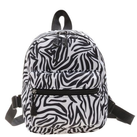 Wholesale Summer Crossbody Shoulder Nylon Backpacks Girls Women Mini School Animal zebra Leopard Print Mini Back Packs