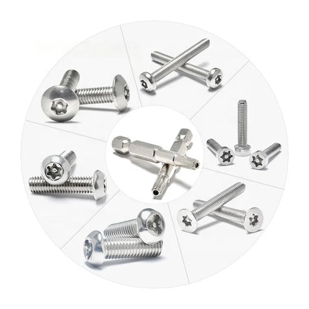 Ingks Stainless Steel 304/316 Fasteners OEM Standard Screws Nuts Bolts Washers Pins Inox Screw Oval Head Style Metric System