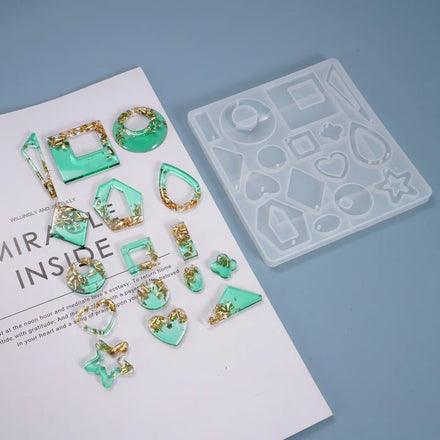 DIY Jewelry Silicone Mold Epoxy Resin Earrings Pendant Silicone Mold