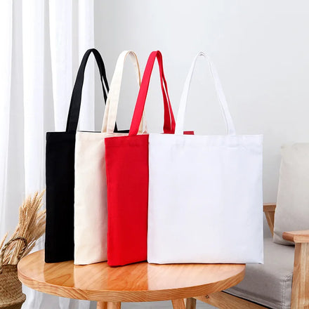 Hot Selling Cotton Bag Beach Shopping Tote Bags With Custom Printed Logo Book Tote Canvas Bag
