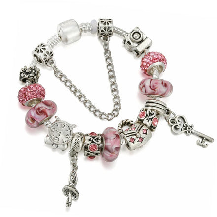 Princess Kids DIY Key Pendant Making Kit Slider Charm for Bracelet for Men & Women Fashionable Charm Bracelets for Kids