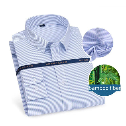 Top Quality Wholesale Factory Direct Sale Bamboo Fiber No Ironing Men Formal Business Office Dress Shirt