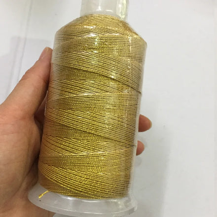 Gold Metallic Embroidery Thread Polyester String Gold Thread for Jewelry Making