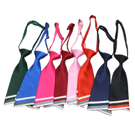 Fashion Women Tie Lady Professional Uniform Shirt Collar Neckties Female College Student Bank Hotel Staff Black Navy Red Bowtie