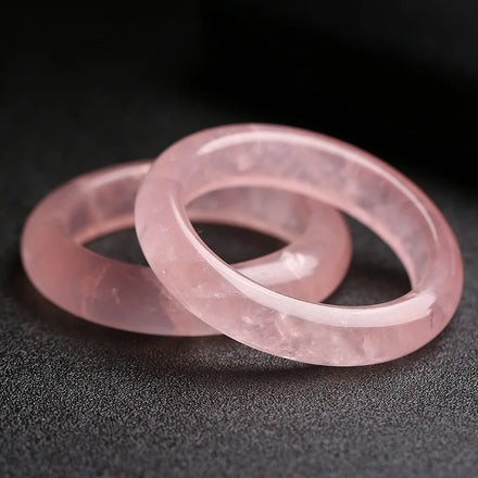 Hot Sale Rose Quartz Bangles Fashion Jewelry Pink Crystal Bracelet Bangle for Women