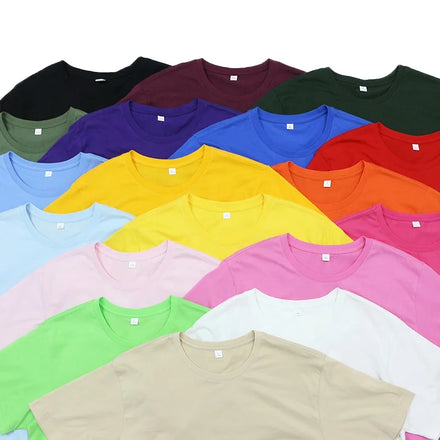 200gsm 100% Cotton Custom Printing Logo Tee Stylish Regular Fit Fashion High Street Unisex T-Shirts