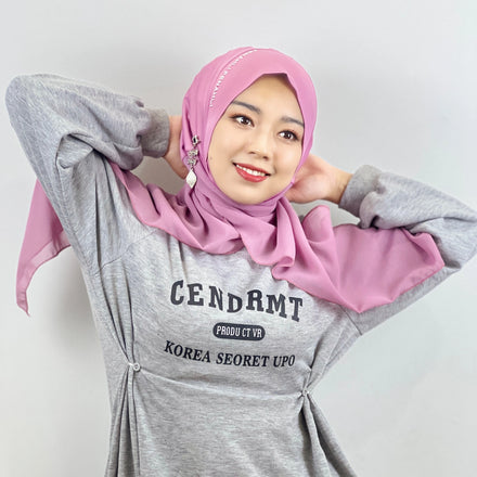 Pure Color Summer Sports Scarf Fashion Hijab Polyester Chiffon Long Design Casual Formal En Mousseline De Soie AI Amira Shawl