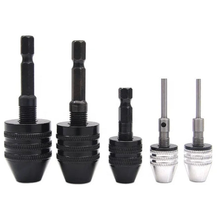 Drill Chuck Keyless Pneumatic/Electric Screwdriver Impact Driver Adaptor 3 Jaw Self-Centering High Accuracy Clamp Mini Chuck