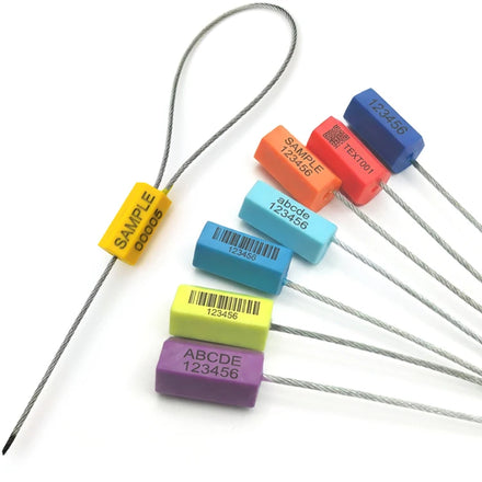 ABS Coated Hexagonal Self-locking Pull Tight Security Wire Plastic Cable Seal for Truck Containers Logistics Packaging