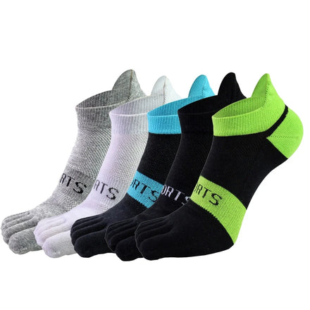 Wholesale Five Finger Athletic Short Socks Mens Women Running Workout Sport 5 Toe Socks