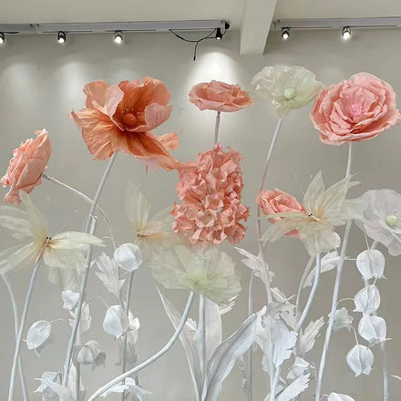 Road Leading Flower Decorations Flower Head Big Huge Large Handmade Giant Foam Flowers for Wedding Window Decor