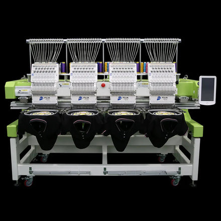 High Speed Computerized 4 Head Embroidery Machine 15 Needle Four Head Digital Industrial Embroidery Machine for Cap Shirt Flat