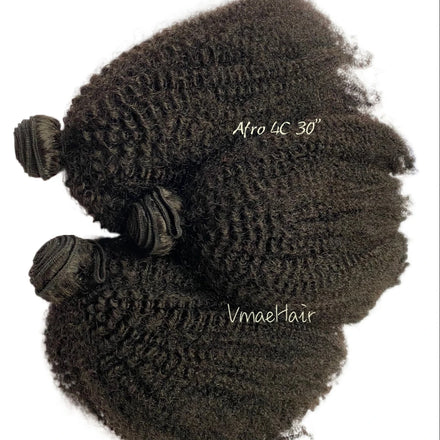 VMAE Wholesale 100% Indian Virgin Hair Weft Natural Color 4C 100g Hair Weft Human Hair Extensions