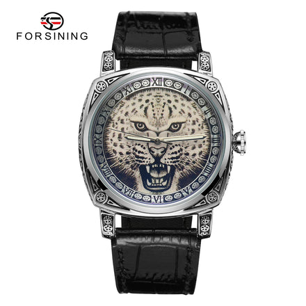 Forsining Relojes Montre New Design Dragon Automatic Mechanical Wristwatch PunkJam Tangan Men Watch Tiger Skull Style Watches