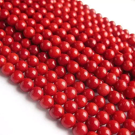 Wholesale Gemstone 8mm Size Loose Red Coral Beads for Diy Jewelry Making