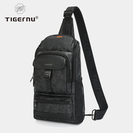 Multi Functional 9.7-inch Tablet Polyester Wear-resistant Daily Travel Business Riding School Sports Crossbody Bag Sling Bag