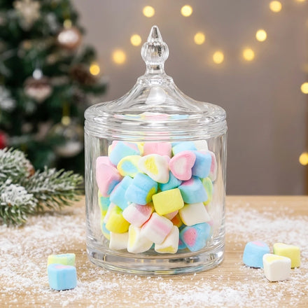 Hot Selling Minimalist Eco-Friendly Clear Glass Sugar Bowl Storage Jar Freshness Preservation for Dry Food Candy Giveaways
