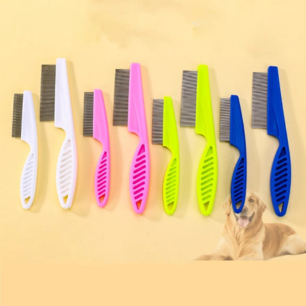 Wholesale Steel Needle Cleaning Pet Comb Grooming Tool Flea Comb