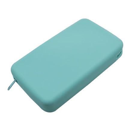 Soft Silicone Fashion Handbag Pouch with Zipper Closure for Travel