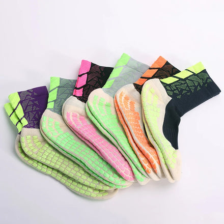 Custom Logo Youth Men's Athletic Crew Non Slip Compression Socks Football Soccer Print Spandex/Nylon/Cotton