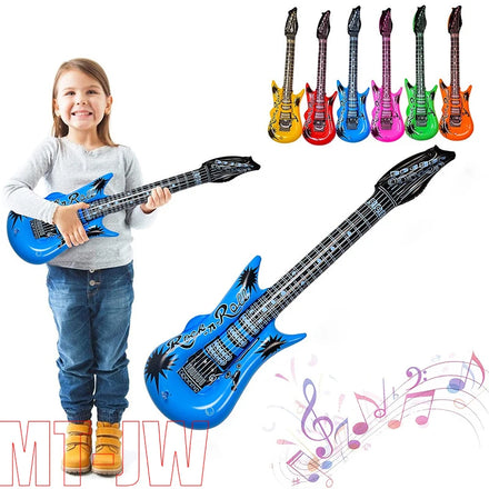 Factory Wholesale Inflated Guitar Promotional Inflatable Guitar for Kids