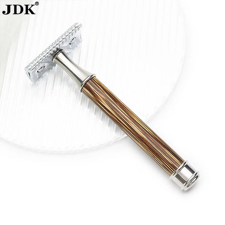EU Popular 1pc Safety Razor Eco Friendly Bamboo Handle Beard Care Double Edge Shaver