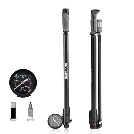 300 PSI Portable Bicycle Fork Air Pump High Pressure Mini Bike Manual Hand Pump with Psi Gauge