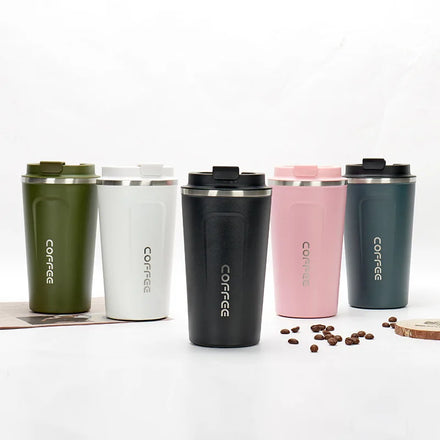 Reusable 17oz Custom logo Double Wall Stainless Steel Travel Coffee Thermo Tumbler Thermal Insulated Coffee Mug Cup with Lid