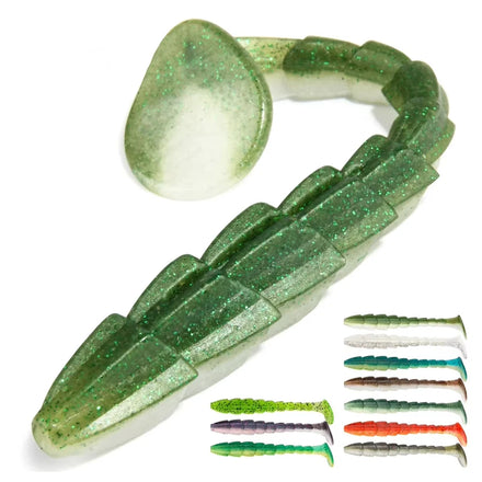 Spinpoler Paddle Tail Swimbait Fishing Lure 7cm 9cm 11.5cm Worm Shad Soft Plastic Artificial Bait for Bass Saltwater Freshwater