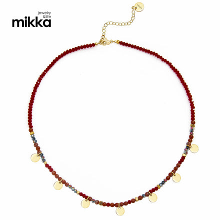French Style Retro Romantic Color Fashion Stainless Steel Chocker Chain Necklace