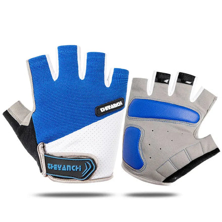 Half Finger Cycling Gloves Unisex Mountain Bike Gloves Shockproof Pad Anti Slip Bicycle Racing Gloves Men Women Biking Fitness